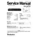 sh-ge50gc, sh-ge50gn service manual