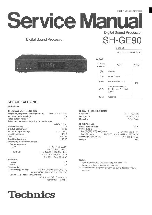 Panasonic SH-GE90 Service Manual — View online or Download repair 