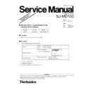 Panasonic SJ-MD100 (serv.man2) Service Manual / Supplement