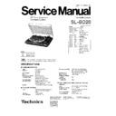 Panasonic SL-BD20 Service Manual