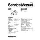 Panasonic SL-CT700EB, SL-CT700EG Service Manual