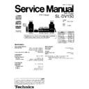 Panasonic SL-DV150 Service Manual