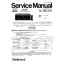 sl-mc310p service manual / changes