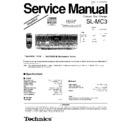 sl-mc3p, sl-mc3pc service manual