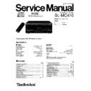 sl-mc410 service manual