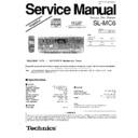 sl-mc6p, sl-mc6pc service manual