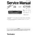 sl-pd688p, sl-pd688pc service manual