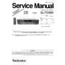 sl-pd888p, sl-pd888pc service manual
