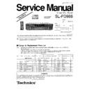 Panasonic SL-PD988PP Simplified Service Manual