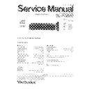 sl-pg590 service manual