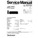 Panasonic SL-PS770AGU Service Manual