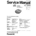 Panasonic SL-S202P Service Manual