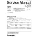Panasonic SL-S205P Service Manual