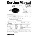 Panasonic SL-S340P, SL-S340PC Service Manual / Changes