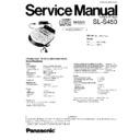 Panasonic SL-S450GH, SL-S450GK Service Manual