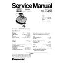 Panasonic SL-S480GH Service Manual