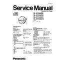 Panasonic SL-SV550EB, SL-SV550EG, SL-SV550GC, SL-SV550GN Service Manual