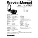 Panasonic SL-SW404EB Service Manual