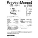 Panasonic SL-SX300EB Service Manual