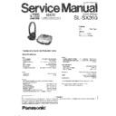 Panasonic SL-SX300P, SL-SX300PC Service Manual