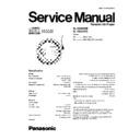Panasonic SL-SX320EB, SL-SX320EG Service Manual