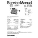 Panasonic SL-SX500EB Service Manual