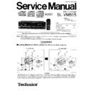 sl-vm515gk service manual / changes