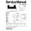 Panasonic ST-CH540EEG Service Manual