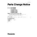 Panasonic SU-C500PP, SC-C500PP, SA-MAX370PU, SA-MAX370GS, SA-MAX370EB Service Manual / Parts change notice