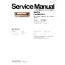 Panasonic CA-DM0290F Service Manual
