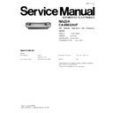 Panasonic CA-DM4290F Service Manual