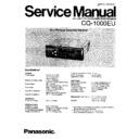 Panasonic CQ-1000EU Service Manual