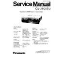 Panasonic CQ-2500EU Service Manual