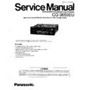 Panasonic CQ-3650EU Service Manual