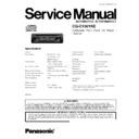 Panasonic CQ-C1001NE Service Manual