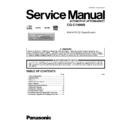Panasonic CQ-C1505N Service Manual