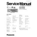 Panasonic CQ-C3503N, CQ-C3303N Service Manual