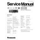 Panasonic CQ-C7703N, CQ-C7303N Service Manual