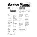Panasonic CQ-DF783W, CQ-DF403W, CQ-DFWJ Service Manual