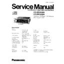 Panasonic CQ-DFX600N, CQ-DFX400N Service Manual