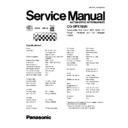 Panasonic CQ-DFX783N Service Manual