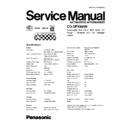 Panasonic CQ-DFX883N Service Manual