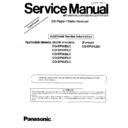Panasonic CQ-DP20EUC, CQ-DP34EUC, CQ-DP36EUC, CQ-DP50EUC, CQ-DP55EUC, CQ-DP34LEN Service Manual / Supplement