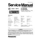 cq-dp383w, cq-dp383wj service manual