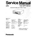 Panasonic CQ-DP728EW Service Manual