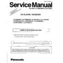 Panasonic CQ-DP850EUC, CQ-875EUC, CQ-875EW, CQ-DP940EUC, CQ-DP965EUC, CQ-DP975EUC, CQ-DP975EW, CQ-DPG500EUC, CQ-DPG550 Service Manual / Supplement