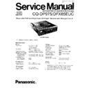 Panasonic CQ-DP975EUC, CQ-DFX85EUC Service Manual