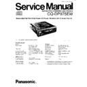 Panasonic CQ-DP975EW Service Manual