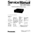 Panasonic CQ-DPX70EU Service Manual