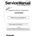 Panasonic CQ-DPX95EUC (serv.man3) Service Manual / Supplement